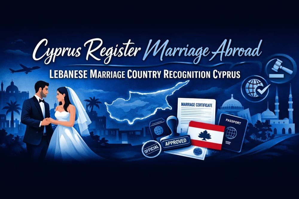 Cyprus Register Marriage Abroad Lebanese Marriage Country Recognition Cyprus
