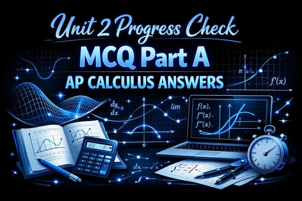 Unit 2 Progress Check MCQ Part A AP Calculus Answers