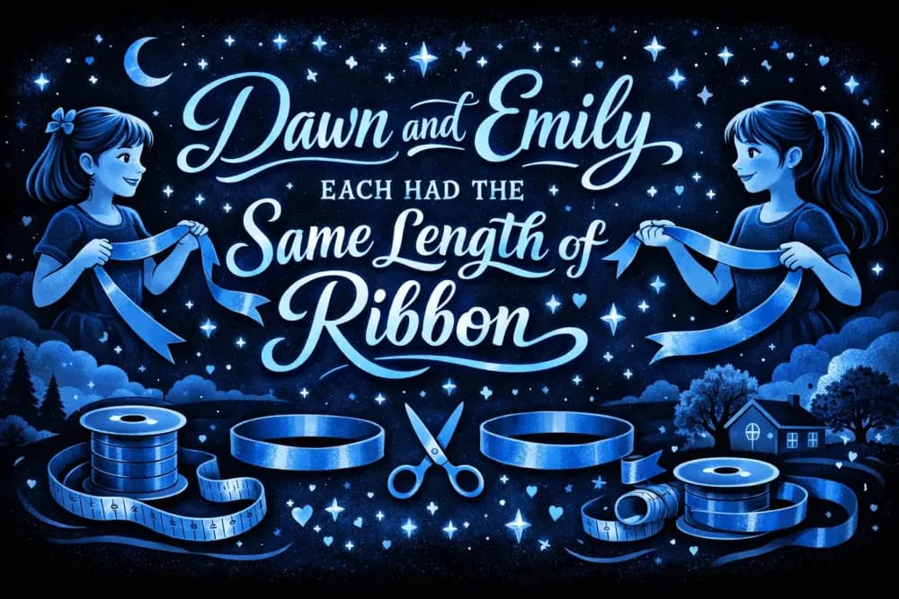 Dawn and Emily Each Had the Same Length of Ribbon