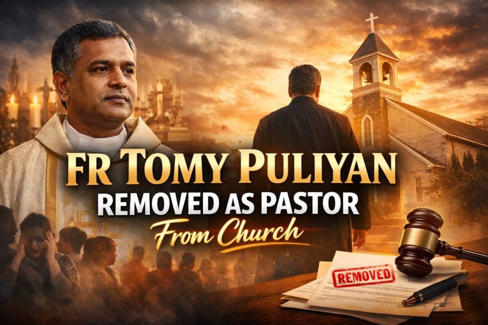 FR Tomy Puliyan Removed as Pastor From Church