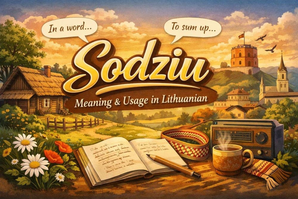 Sodziu: Meaning, Usage, and Cultural Significance in Lithuanian Language