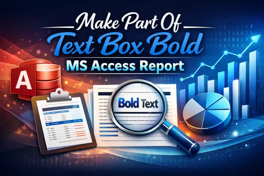 Make Part Of Text Box Bold Ms Access Report