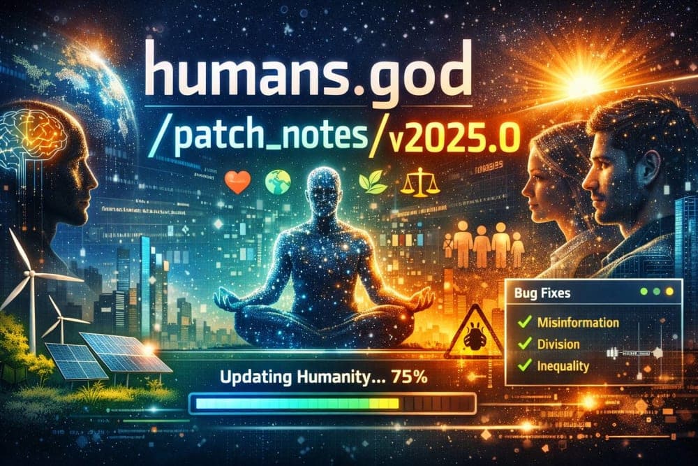 Humans.god/patch_notes/V2025.0: The Update Humanity Needs